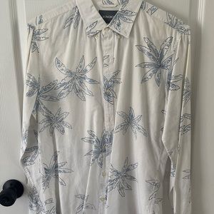 Bonobos men’s Medium causal shirt with palm tree print